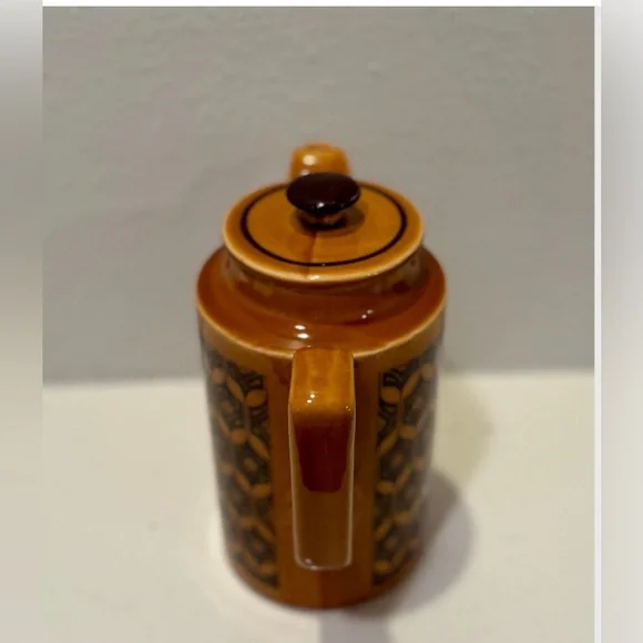 Vintage 70s MCM Royal Sealy Golden Brown Coffee Pot/Pitcher - Picture 2 of 10